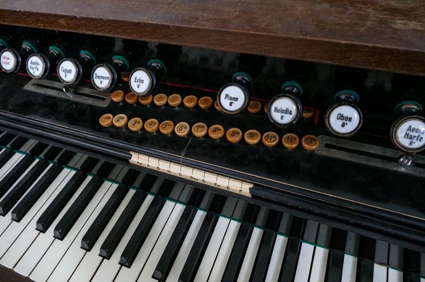 a classic harmonium