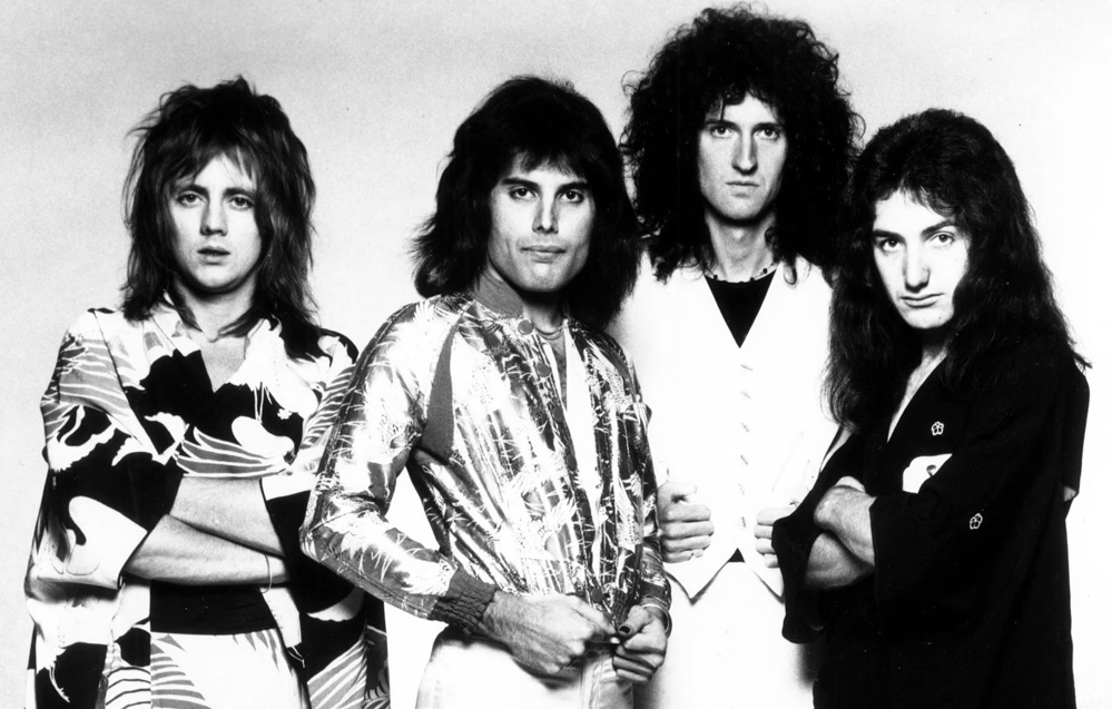 1975 publicity photo of Queen