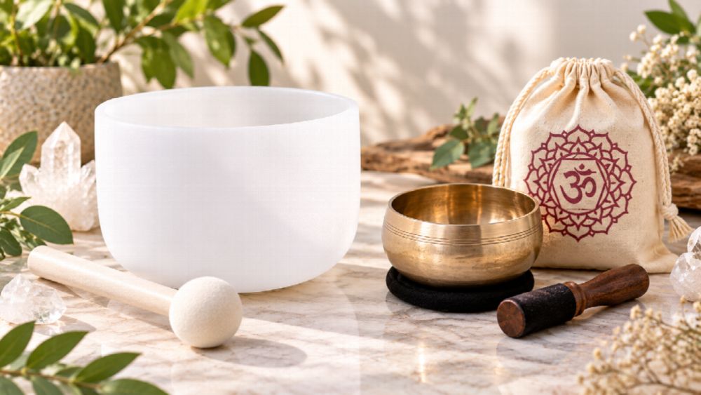 Crystal Singing Bowl or Metal Singing Bowl: What's the Difference, and Which Should You Start With?