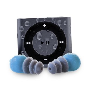 Waterfi Waterproof Earbuds For Swimming Apple iPod Shuffle