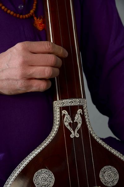 a sitar from India