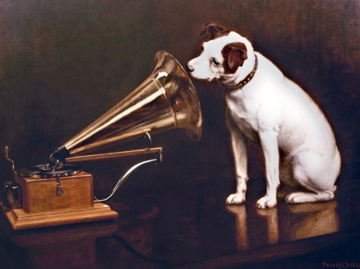 “His Master’s Voice” logo with Nipper